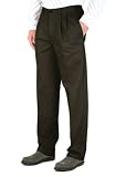  : Lee Jeans Men's Wrinkle Free Comfort Waist Double Pleat Pants, Black, 34W x 32L