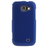 Hard Snap-on Shield RUBBERIZED BLUE Faceplate Cover Sleeve Case for SAMSUNG ....