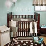 My Baby Sam Mad About Plaid in Blue 4 Piece Crib Set (BD154) product image
