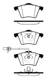 Produkt-Bild: AUTEK Bremsbel&auml;ge vorn SEAT ALHAMBRA 2.0TDI 1.9TDI 2.0i VW SHARAN 1.9TDI 2.0 FORD GALAXY 1.9TDI
