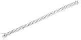 Channel-Set Princess-Cut C.Z. Diamonds Rhodium Plated (.925) Sterling Silver Bracelet (Holiday Special)