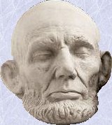Abraham Lincoln Life Mask Statue Home Bust Sculpture