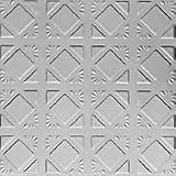 2' x 2' TIN CEILING PANEL ABSTRACT DIAMONDBACK LAY IN-CLEAR