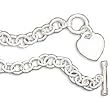 10" Round Link with Heart Tag Anklet