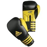 Adidas 'PERFORMER' Boxing Gloves 'ClimaCool' (Size: 8oz) (Colour: Black / Yellow )