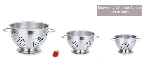 Strawberry Colander Bundle Set of 3