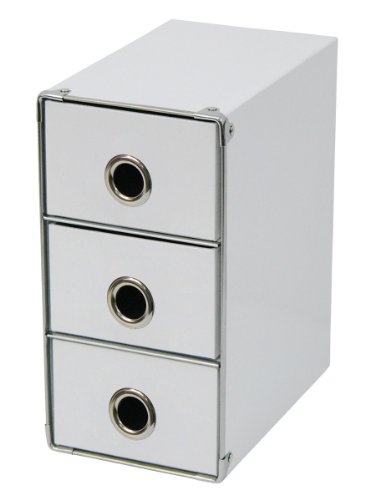 Zeller 17676 Schubladenelement 3-er, Pappe 13 x 21 x 25.5 cm, wei&szlig; Preisvergleich