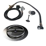 18" SS Fire Pit Ring Burner Kit with Pan LP Connection Kit