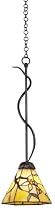 Olive Leaf Tiffany-Style Mini Pendant Chandelier