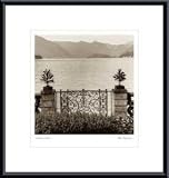 Bellagio Vista by Alan Blaustein 14.00X13.00 Framed with Black Metal Frame