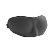 Dream Essentials Sweet Dreams Contoured Sleep Mask with Earplugs and Travel Pouch ~ Black