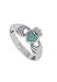 Boma Sterling Silver Turquoise Claddagh Ring