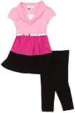 Amy Byer Girls 2-6x 2 Piece Short Sleeve Color Block Dress