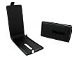 COLORFONE Etui rabat cuir noir pour Nokia Lumia 800