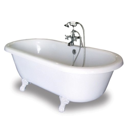 Buy Leg Tub by American Bath Factory - P1-CC in White Feet (Celine Showers, Plumbing, Bathtubs Showers & Saunas, Showers, Modules & Installation Kits)