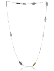 GURHAN "Willow" Silver Necklace with High Karat Gold Accents