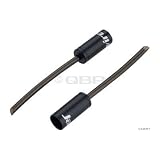 Jagwire 4.5mm Nosed Alloy End Caps, Black, Bottle of 50