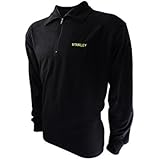 Stanley Workwear Mens Fleece Top Half Zip Memphis Fleece Black, DarkGrey M L XL New