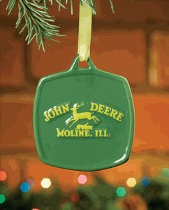 John Deere Christmas Ornament – Green With 1937 Vintage Yellow Logo #615861