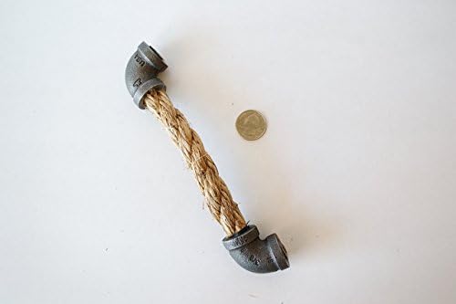 Large Rope Drawer Pulls - Right Iron Ends