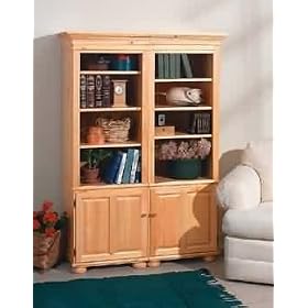 Bookcases Unfinished Pine, Wentworth Pine Bookcase Natural Kit 65 in. H by The Renovators Supply