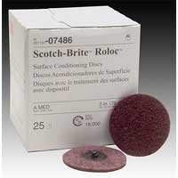 Surface Prep Discs - Roloc 3 In Medium Red 25/Box