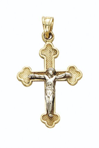 14K 2T Med Crucifix Fil Pend   GH14791