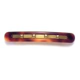 Caravan French Auto Tortoise Barrette with Chain 3-1/2