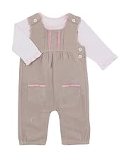 Kitten cord dungarees set