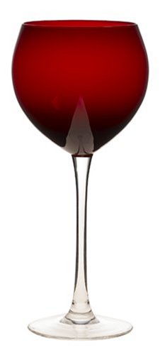 Lenox Crystal Holiday Gems Ruby Balloon Glasses, Set of 4