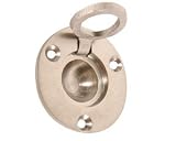 Recessed Ring Pull Satin Nickel 1 1/2