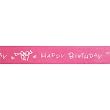CitiRibbon Happy Birthday 5/8" (25 yds) Pink