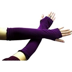 Caripe Armstulpen Stulpen Feinstrick lila