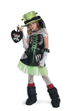 Monster Bride (Green) Child Halloween Costume (X-Large(14-16))