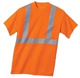 CornerStone - ANSI Compliant Safety T-Shirt Safety Orange/ Reflective-L