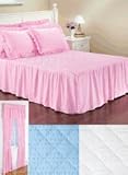 Eyelet Quilt-Top bedroom Collection - Full Bedspread (96W x 108L), Color White