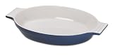 Cuisinart Chef's Classic Ceramic Bakeware 14-Inch Open Oval Baker, Blue