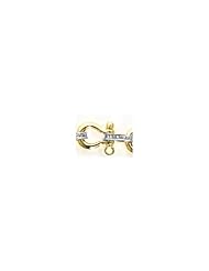 Gold Bracelet 9" 1.33 Dwt 9" Shackle Mariners Link With Diamond Accent
