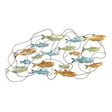 School of Fish Bathroom Metal Wall Art
