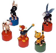 Childrens Toyshop  Toys : Press Base Animal
