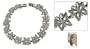 Marcasite bracelet, 'Shimmering Butterflies' 7" L