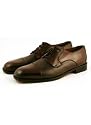 Bostonian Marco Burgundy Leather with Deerskin Vamp Lace-Up Captoe Shoes