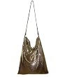 Whiting and Davis Pewter Mesh Messenger Bag