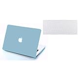 RUBAN™ 2 in 1 Hard Case Cover and Keyboard Cover for Macbook Air 13-inch 13" A1369 A1466 (MATTE GREY BLUE)