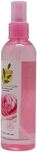 Moroccan Sun - 100% Organic Moroccan Rose Water - Skin Cleanser and Fragrance - 3.4 oz/ 100 mL