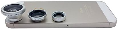 Action1st 3 in 1 Universal Magnetic Detachable Fish Eye Lens+macro+wide Angle Lens for Iphone 4 4s 5 5s 5c Itouch Ipad Samsung Galaxy S3/i9300/s4/i9500/note 1/2/3(silver)