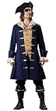 IMAGE OF Cap'n Cutthroat Men's Costume Adult Halloween Outfit - Size L, Chest 42-44 & Waist 36-38