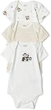 Little Me Monkey 3 Pack Bodysuit, Ivory Multi