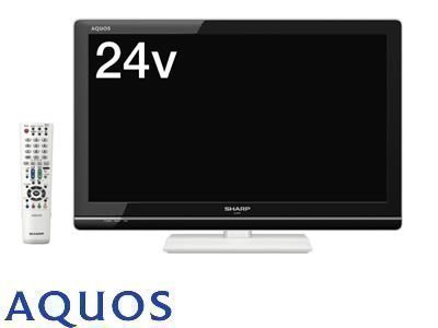 ���㡼�� AQUOS �ѡ����ʥ��ǥ� 24V�� �ۥ磻�� LC-24K5-W