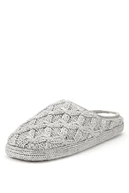 Per Una Cable Knit Mule Slippers